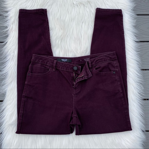Simply Vera maroon jeans - Picture 2 of 6